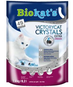Biokats Victorycat Extra Classic Süper Emici Karbonlu Silica Jel Kedi Kumu 3