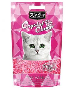 Kit Cat Pink Vanilla Topaklanan Vanilya Kokulu Silika Kedi Kumu 4 Lt