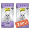 Quik Lavanta Kokulu İnce Taneli Bentonit Topaklanan Kedi Kumu 2x10 Lt