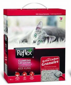 Reflex Aktif Karbonlu Topaklanan Kedi Kumu 10 Lt