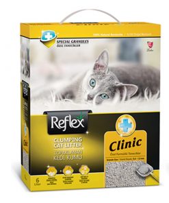Reflex Klinik Özel Tanecik Süper Hızlı Topaklanan Kedi Kumu 6 Lt